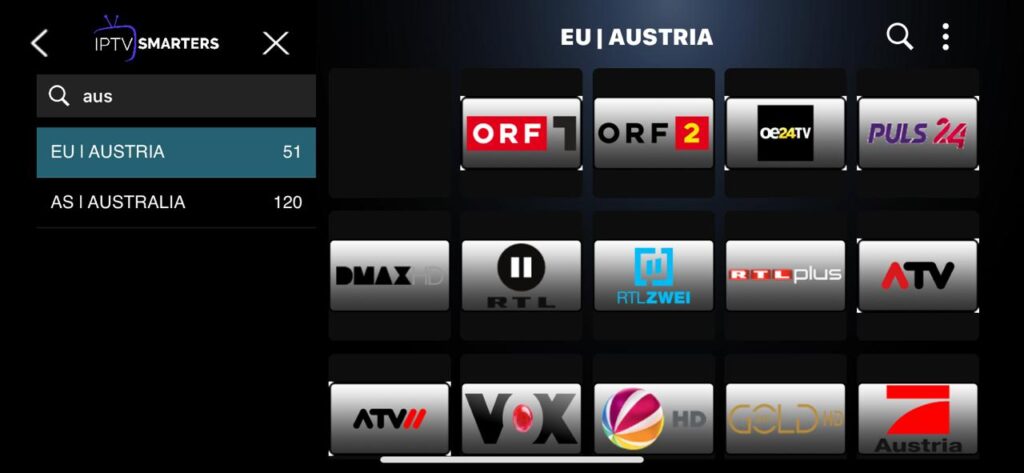 AUSTRIA AUSTRALIA iPTV