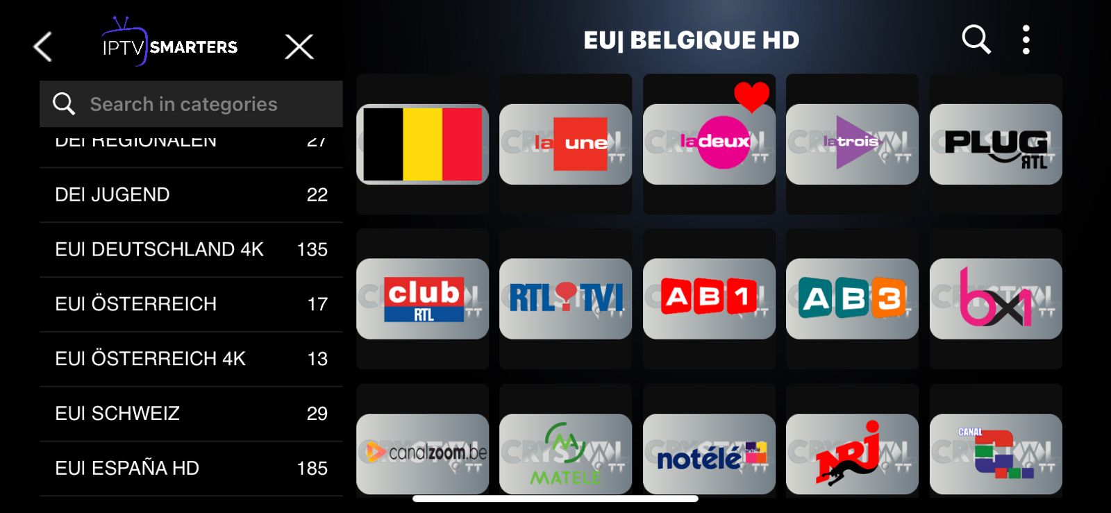 abonnement CRYSTAL IPTV